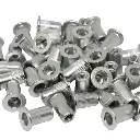 Large Flange, Round Body (Knurl) Rivnut (Aluminium) | PT Fasteners